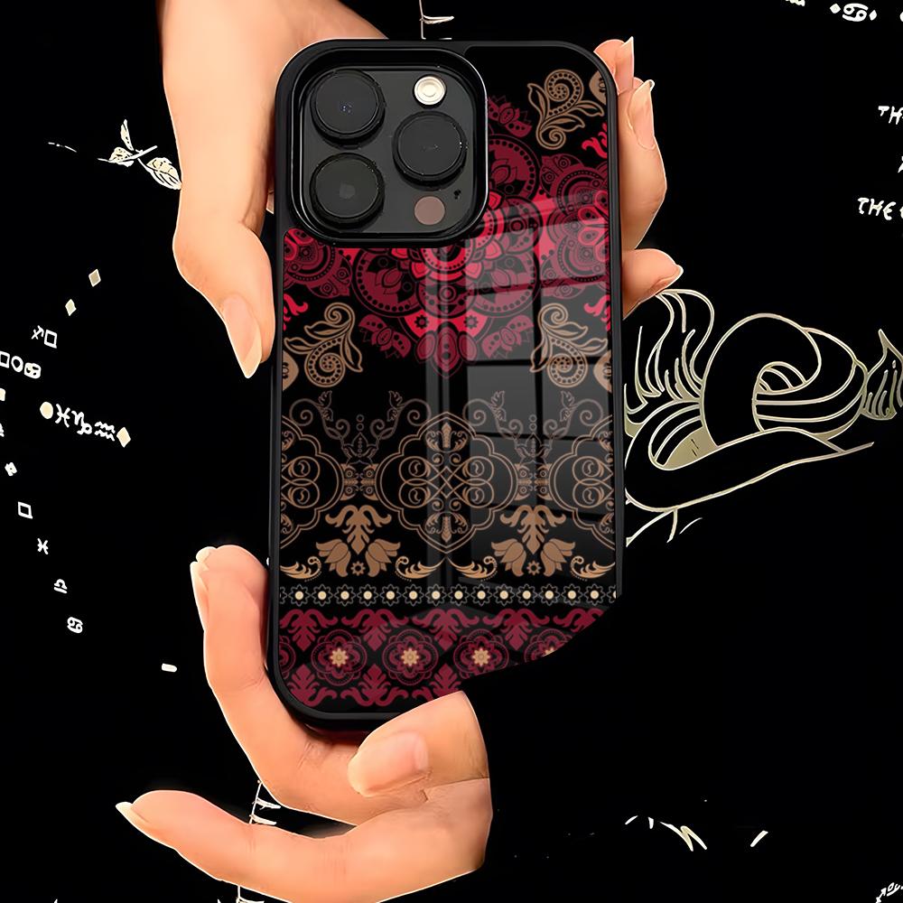 G-Ukraine Ornament Pattern Phone Case PC+TPU For IPhone 15 16 17ProMax 13 16 11 12 14 Pro Xs Max Mini Xr X Plus Cover