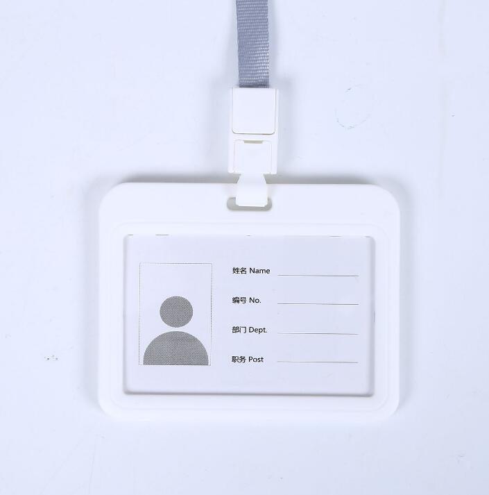 1pcs New Name Credit Card Holders Women Men Bank Card Neck Strap Card Bus ID Holder Students Kids Identity Badge With Lanyard