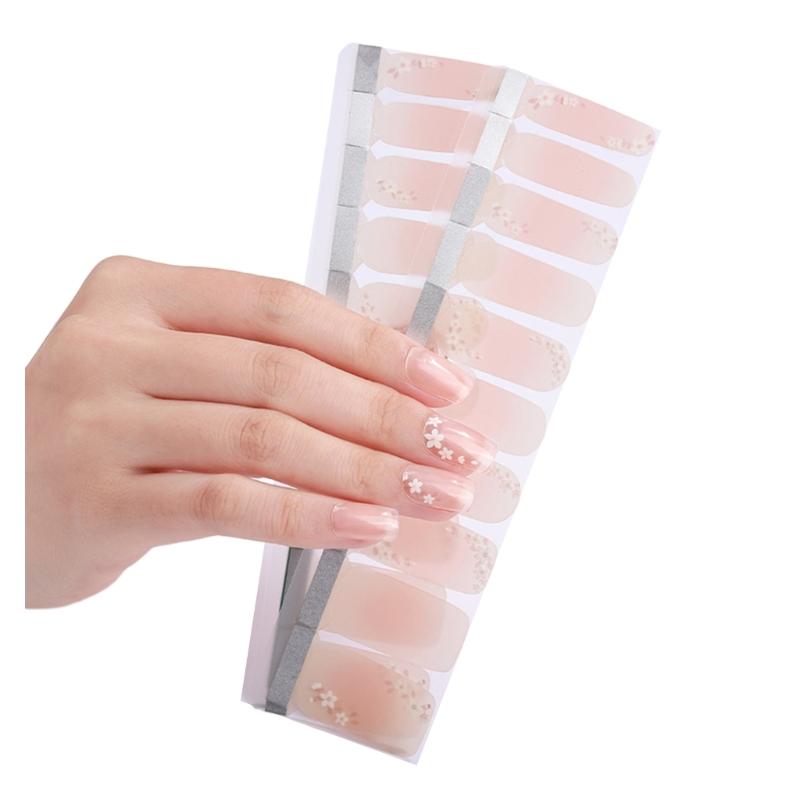 1 Sheet Nail Stickers Nail Strips Self-Adhesive DIY Nail Art Perfect for Nail Enthusiasts and Professional Manicurists
