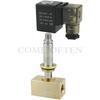 Válvula Solenoide de Alta Pressão de Água e Ar 80bar 2 Vias 1/4 3/8 1/2 BSP 12V 24V CC AC220V Normalmente Fechada Ação Direta Válvula de Latão