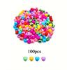 100Pcs Colorful Small Girls Hair Clips Cute Flower Star Hair Claws Styling Hair Braid Hairpins Kids Hair Accessories Headwear
