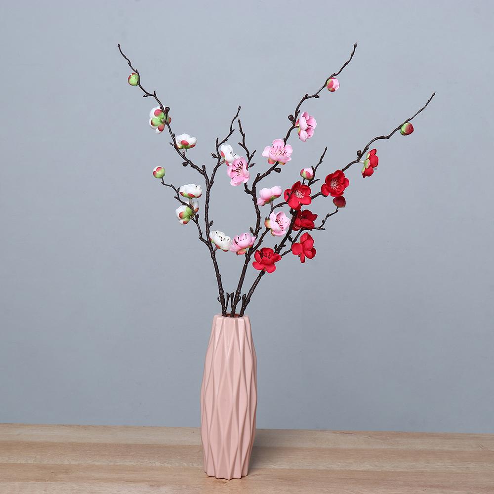 1PC Artificial Plum Blossom Chinese Style Small Winter Plum Artificial Flower Living Room Decoration Silk Flower Branch