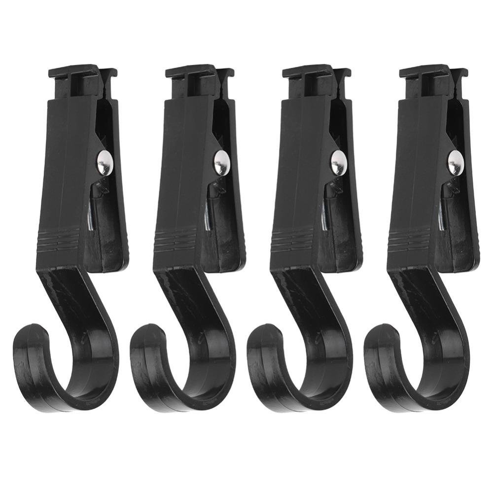 10 Pcs Plastic Multipurpose Hanging Clips Lightweight Storm Proof Lockable Marine Boat Rail Clips Black Tent Canopy Clips