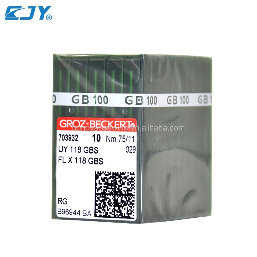GROZ-BECKERT UY 118 GBS GHS FLX 118 GBS Sewing Machine Needles for Coverstitch / 4-Needle 6-Thread Machines UY 118 GBS