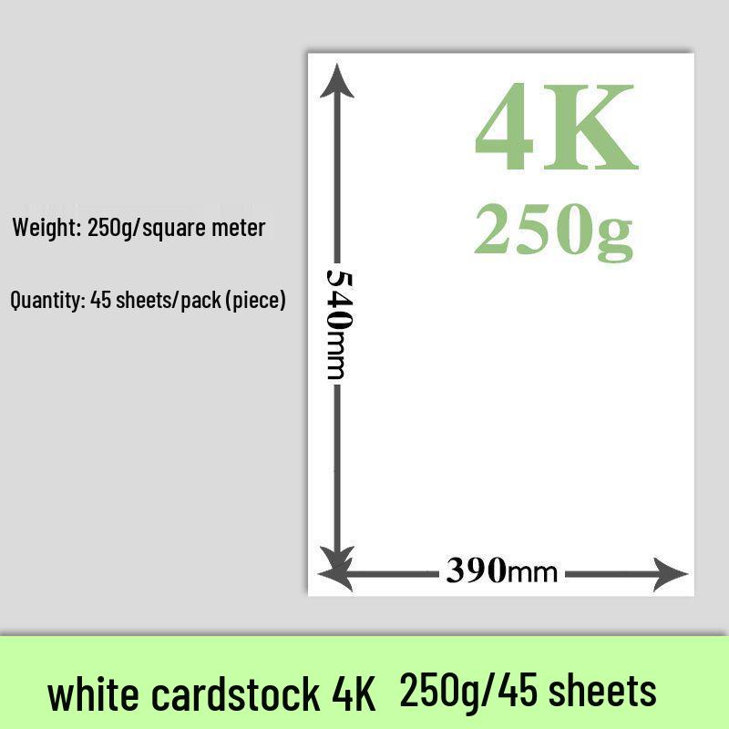 

Голландський білий картон формату A3/A4 для мистецтва та візитних карток - Щільна якість 8K