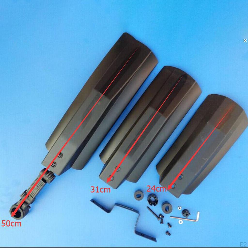 Bicycle Mudguard Set Front Rear Fittings Professional Mudflap Portable for Riding