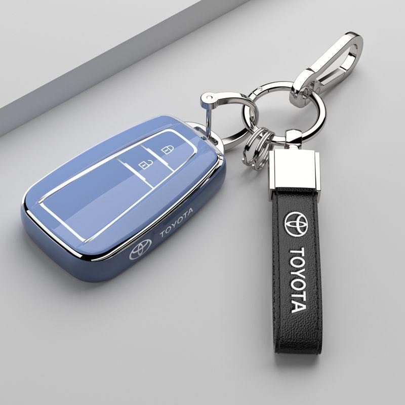 Soft TPU Car Key Cover Case Shell Fob For Toyota Prius Camry Corolla C-HR CHR RAV4 Prado 2018 Protection Keychain Accessories