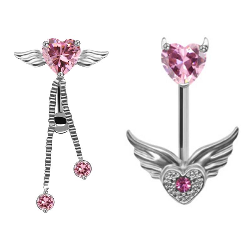 Stainless Steel Butterfly Navel Belly Button Rings For Women Jewelry