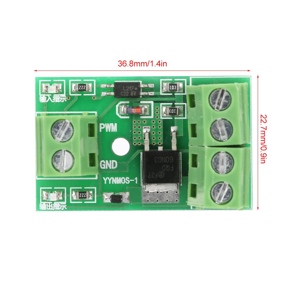 MOS FET Treibermodul Hochleistungs-PWM-Schalter-Steuerplatine 3-20 V bis 3,7-27 VDC 10 A