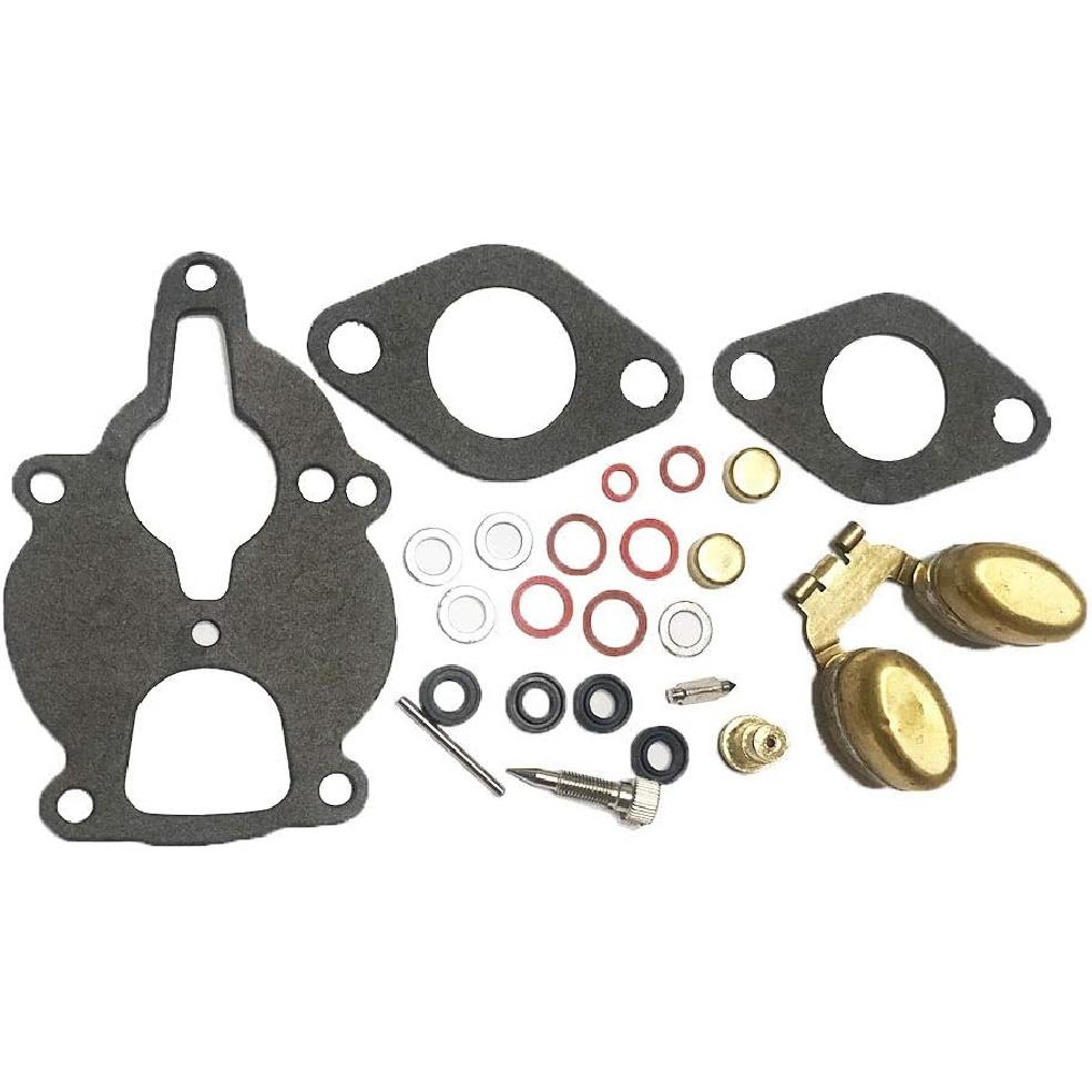 Carburetor Rebuild Kit compatible with Zenith Wisconsin Engine VH4D VHD TJD Replaces LQ39 With New Float Carb Rebuild Set Replacement