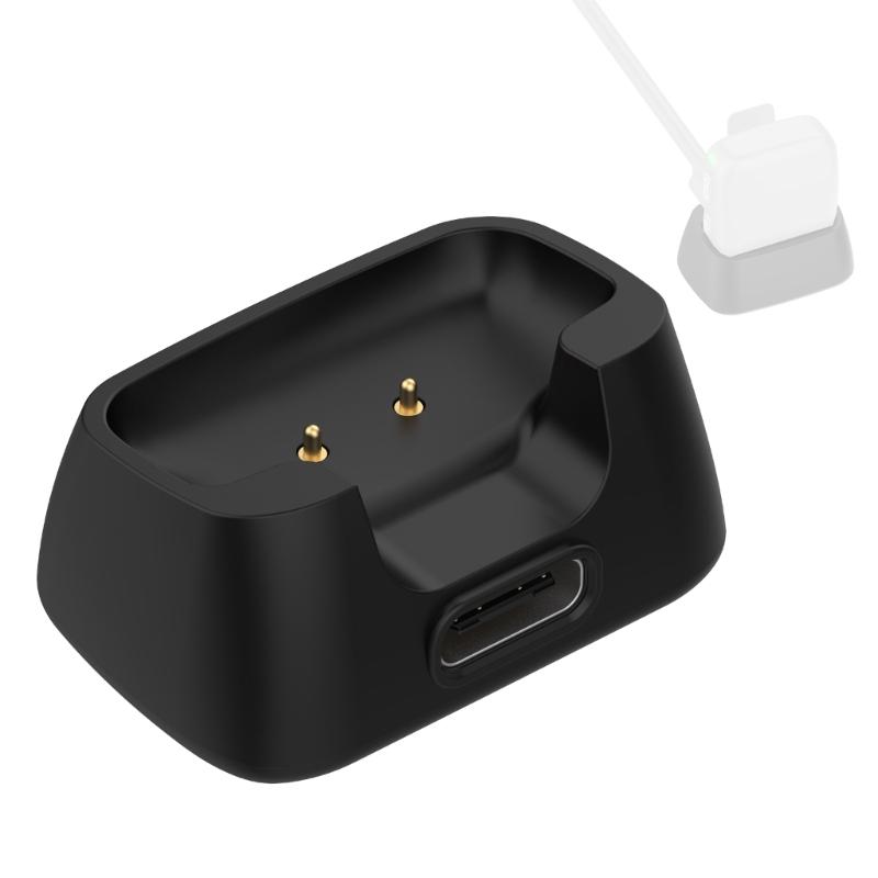 Magnetische Drop-In-Dockingstation für Mic Mini Drahtlos-Mikrofon-Sender, Kleine Schreibtisch-Ladebasis mit geführtem Aufnahmeplatz für tägliches Tischladen und