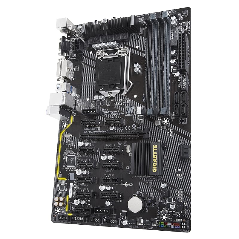 

GIGABYTE GA-B250-FinTech ATX mining motherboard [Intel Equipped with B250 chipset] MB4214