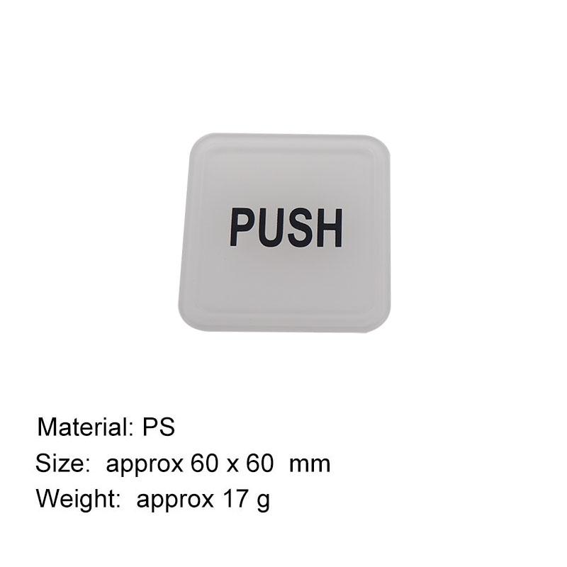 Push Pull Door Sign Self Acrylic Sign Decal Office Push Pull Entrance Exit Door Glass Door Sticker Signboard