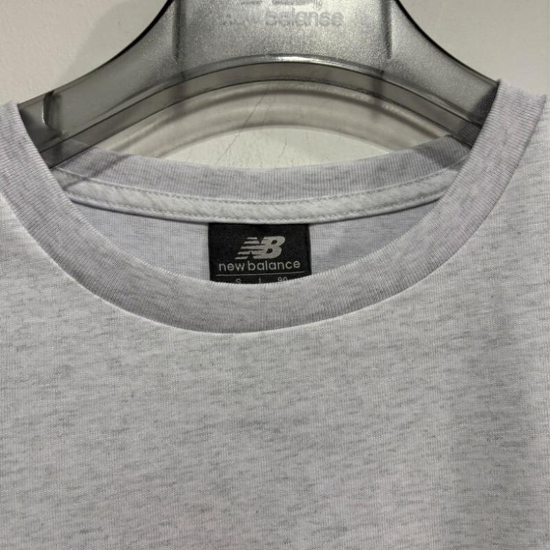 New Balance Uni Flying Boston Short Sleeve Tee Nbnef21313 Light Gray