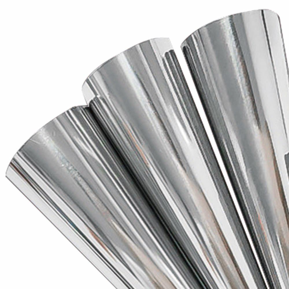 12pcs Stainless Steel Spiral Croissants Molds Pastry Cream Horn Cake Bread Mold Conical Tube Moulds