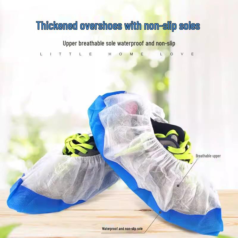Waterproof Non-woven Breathable Dustproof Thickened Wear-resistant Disposable Shoe Covers