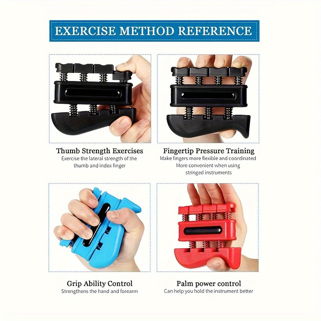 Set of 4 Finger Trainers Designed To Enhance Finger Dexterity and Strength, Suitable for Musicians and Climbers To Improve Grip