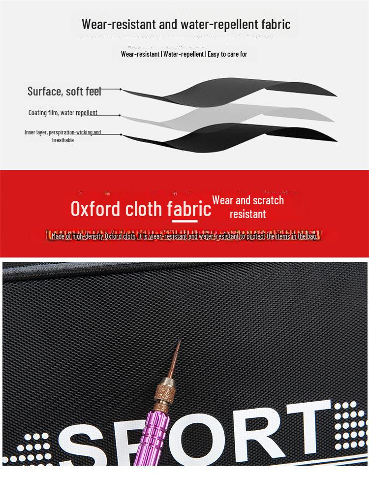 Durable Oxford Cloth Travel Bag: Large Capacity, Portable for Short Business Trips and Fitness.