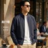 [Simple and Wide] Spring men's business and leisure crisp and lean stand up collar jacket men's jacket