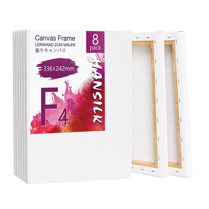 

canvas F4 8 pieces art supplies canvas oil 34x24cm bold canvas acrylic watercolor wooden frame panel board