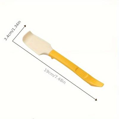1 spatule et grattoir 2-en-1 en silicone pour cuisiner, pâtisser et mélanger facilement, parfait pour glacer et nettoyer