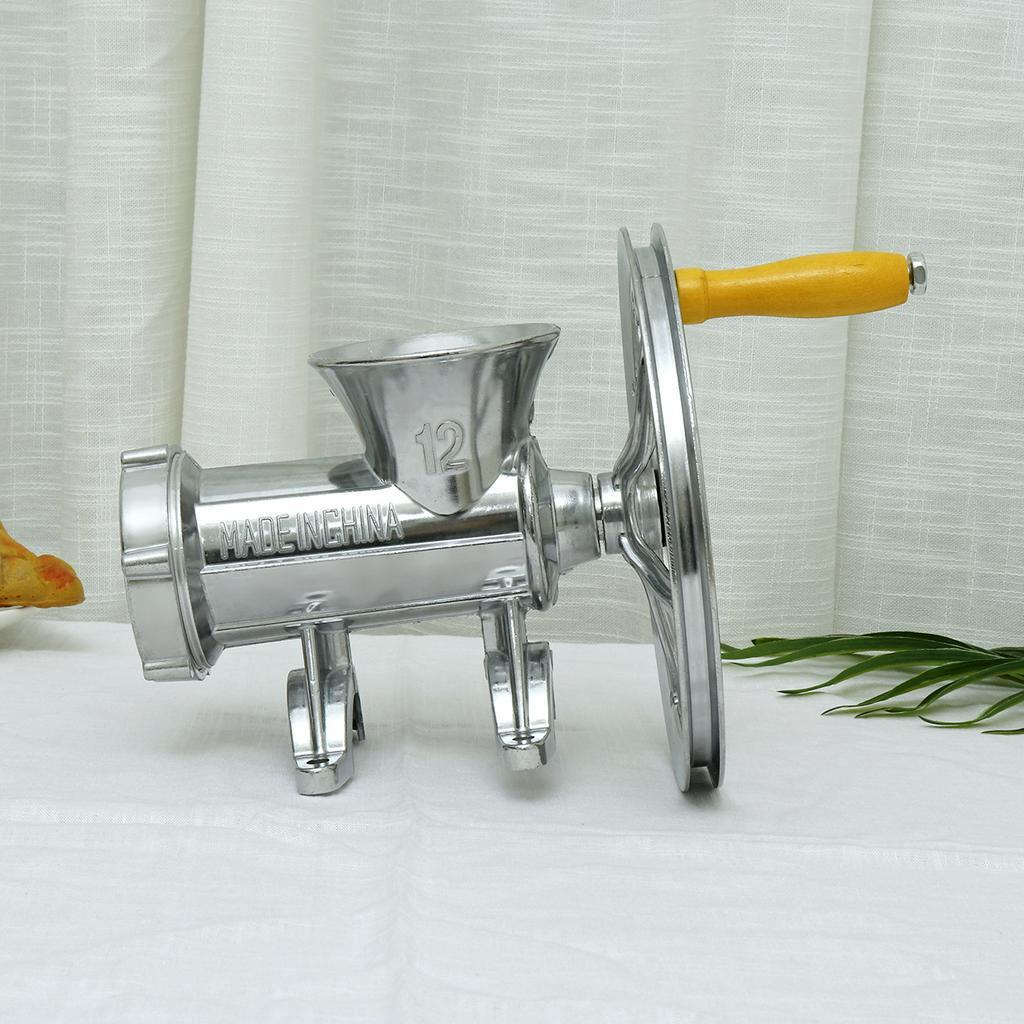 New 12# Slicer Manual Sausage Stuffer Filler Machine Mincer Aluminum Alloy Noodle Cutter Nut Miller Chopper