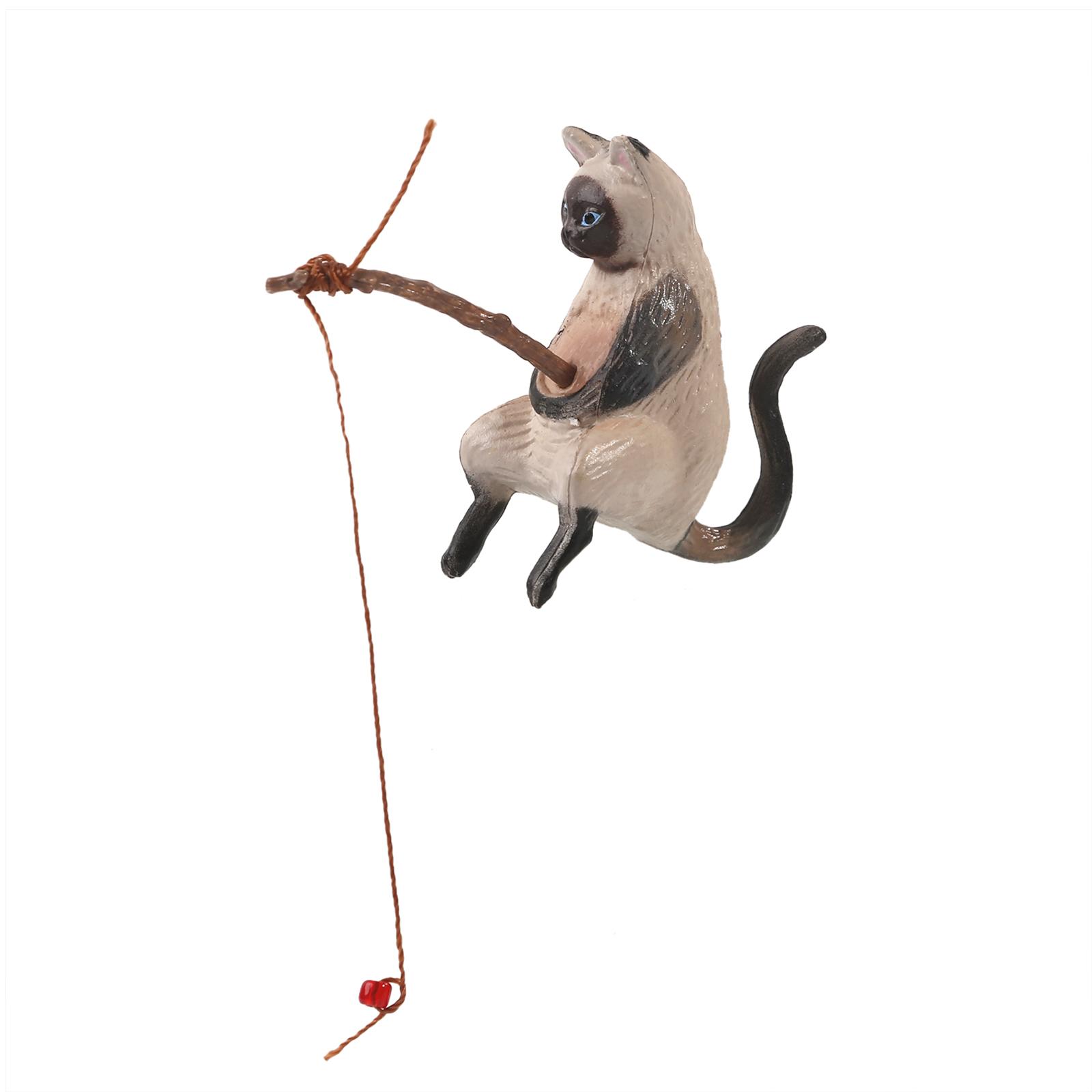 

Милые аквариумы с кошкой-рыболовом, подводное украшение, декор для аквариумов, подвесные аксессуары для пресноводных и морских аквариумов A