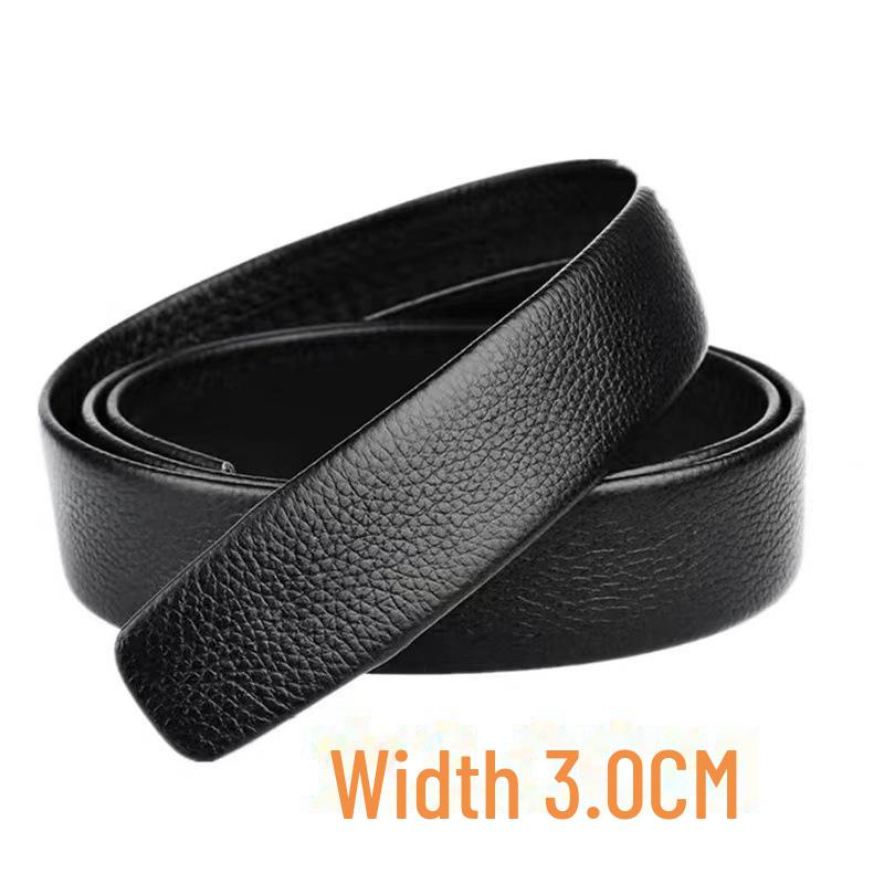 

Мужской ремень из натуральной кожи с автоматической пряжкой и узором «Личи» 110 cm