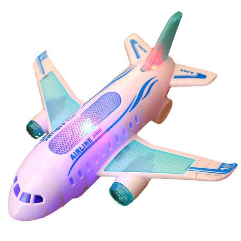 Airplane Toys for Kids,Bump & Go Action,Toddler Toy Airplane with LED Flashing Light, Music, Airplane Sound, Great Gift for Kids