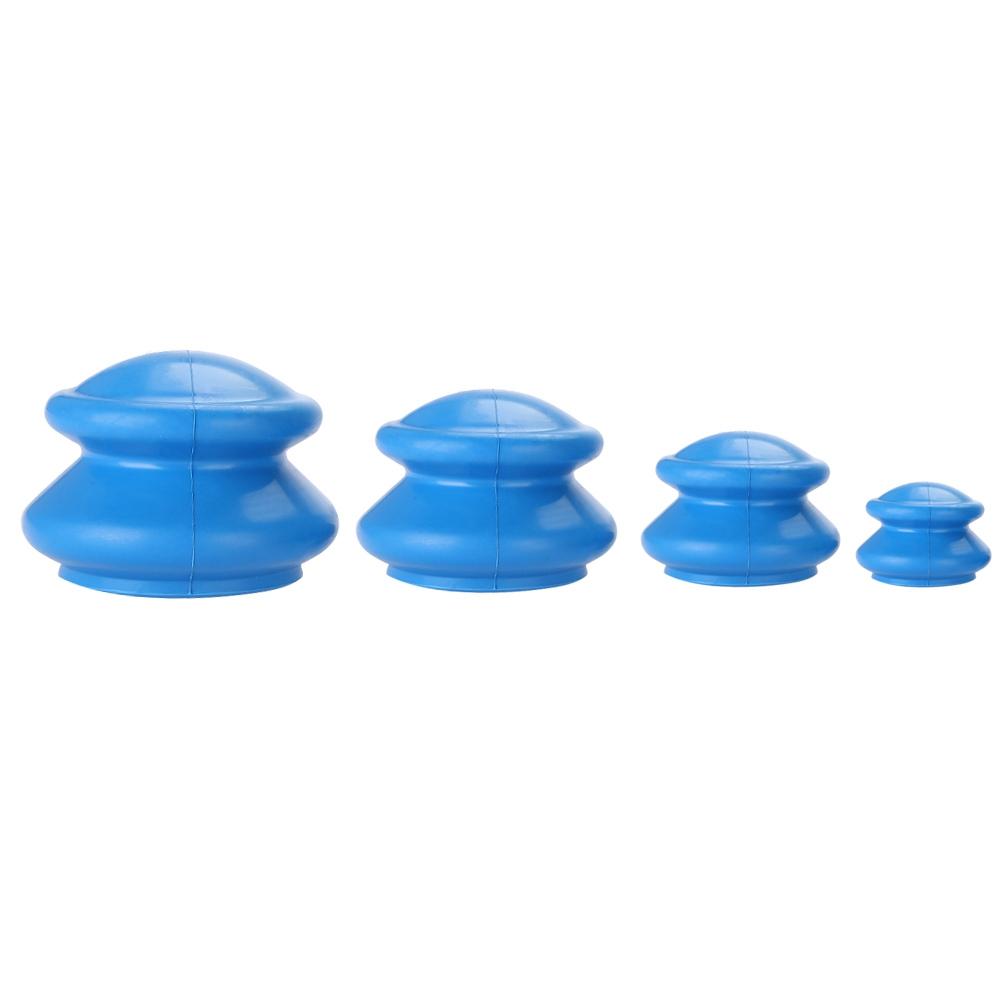 4pcs Rubber Vacuum Cups Chinese Medical Cupping Health Care Massage Product
