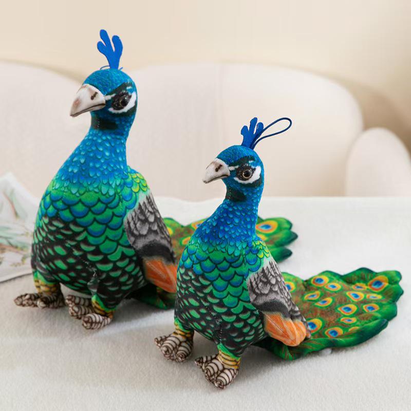 Peacock Plush Toy - Cute Cartoon Children's Pillow Doll