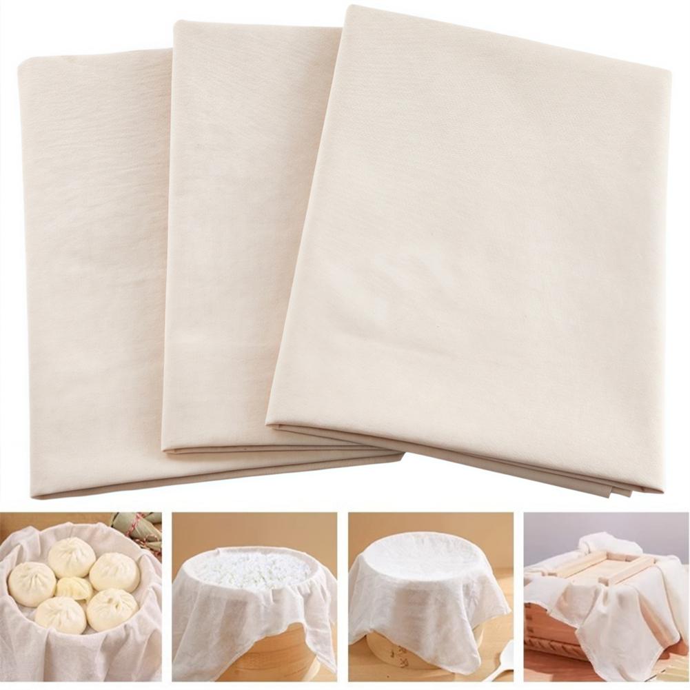 3Pcs Cheese Cloth Cotton Fabric Filter Cloth For Cooking Strainer 90x90cm Tool For Straining Soups For Preparing Nut Milk