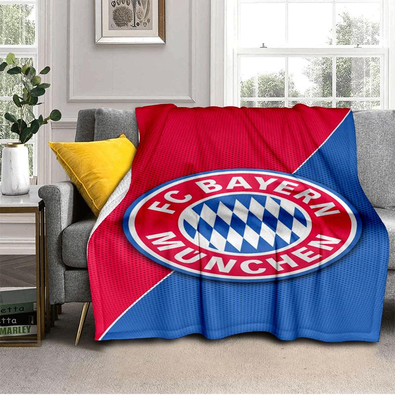 Munich FC Artwork Printed Throws Blanket Soft Flannel Blankets for Couch Bed Gifts for Men Women Picnic Blanket Christmas Gifts