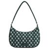 New MLB Artificial Leather Hobo Bag Shoulder Bag Handbag Shoulder Bag Unisex Dark Green 3ABQS102N-50GND