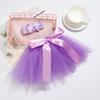 Infant Suit Headband Set Clothing Baby Girl Summer Dress Cute Princess Newborn Outfit Costume Photography Props Accessories
