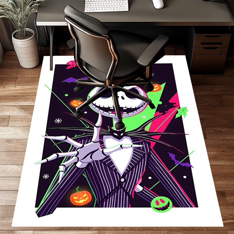 1pc Jack Christmas3 Design Printed Area Rug Carpet for Bedroom Living Room Home Decor Rugs Mat Non Slip Mat Rug for Bedside