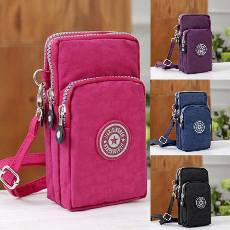 Sports Wallet Phone Bag For Mobile Shoulder Bag Pouch Case Belt Handbag Purse Coin Wallet Retro Key Holder Small Money Bag