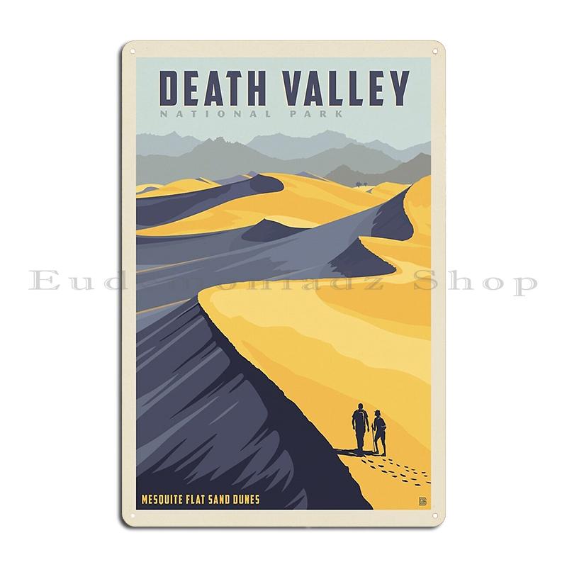 Death Valley National Park Devils Golf Course Vintage WPA Poster Metal Plaque Wall Decor Decoration Retro Tin Sign Poster