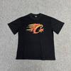 Unisex Streetwear Oversized Cotton Tee With Geometric Print Loose Fit Short Sleeve T-Shirt Men Women