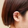 Shinjuku Gin No Kura Openwork Lace Pattern Silver 925 Ear Cuff (Single Ear) for Women, Non-Pierced Earrings