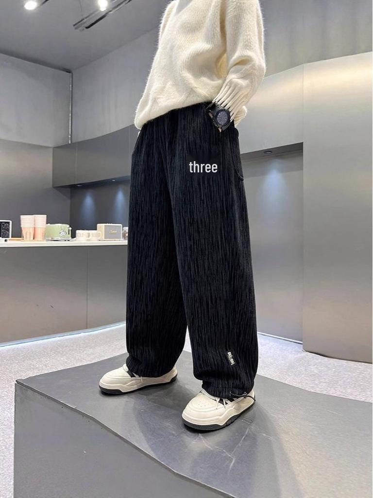 Boys' Trendy Street Style Loose Casual Sports Pants for Spring & Autumn 2025