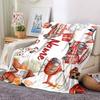 Custom Name fire truck Theme Printed Blanket - Perfect for Couch, Bed, Travel & Outdoor Use | Machine Washable, Cozy & Durable.