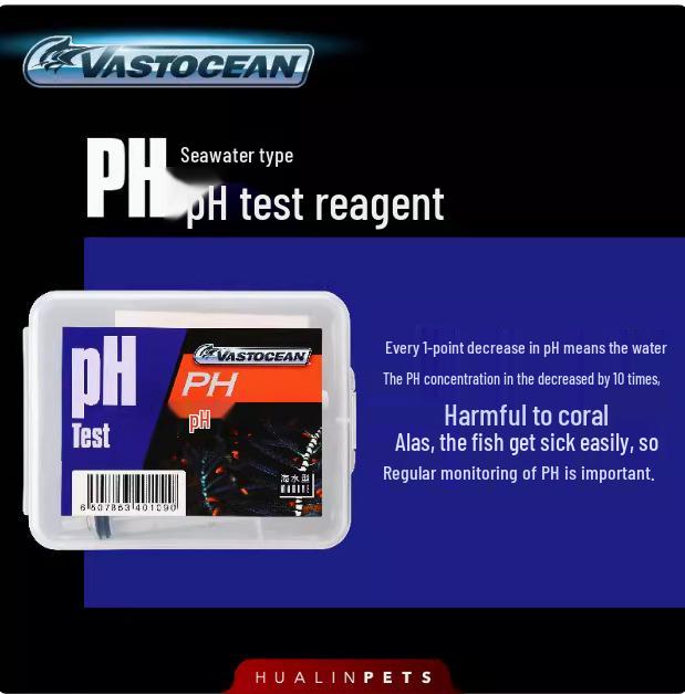 

VASTOCEAN Freshwater & Saltwater Fish Tank Water Quality Test Kit