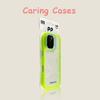 For iPhone 16 Pro Max Case Neon Yellow Matte Iridescent Hard Cover Compatible with iPhone 15 14 13 12 11