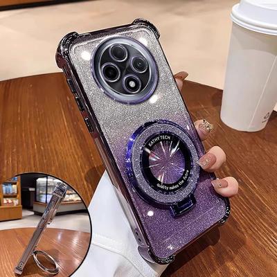 Luxury Glitter Bracket Case For OPPO A16 A17 A53 A57 A58 A74 A78 Reno11F 11 11Pro 10 10Pro 13F 13 13Pro Case For Reno12F Cover
