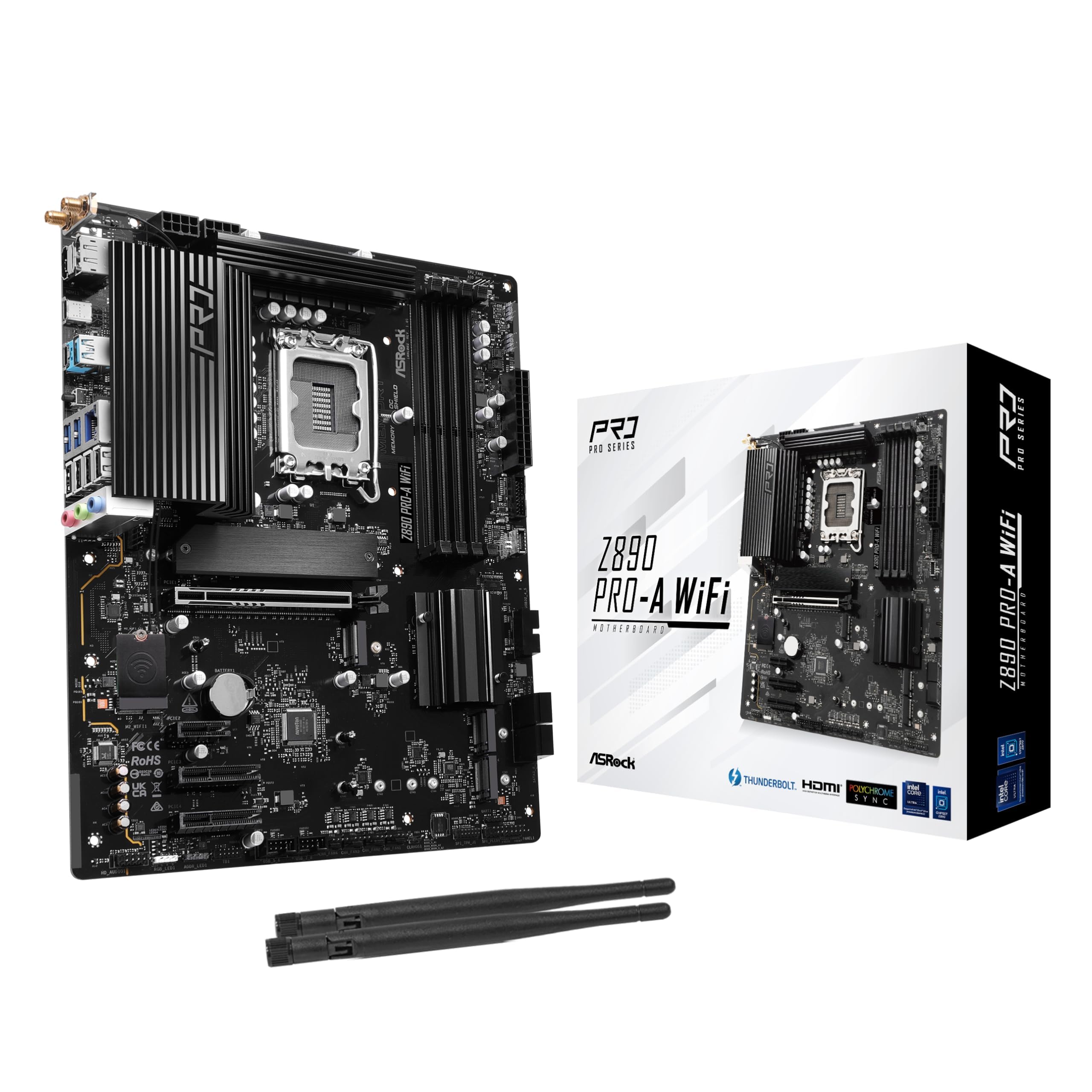 

ASRock Z890 WiFi Intel Core Ultra Z890 DDR5 ATX Motherboard Japanese Retailer Pro-A Motherboard, (LGA1851) Compatible, Chipset, [Official Product]
