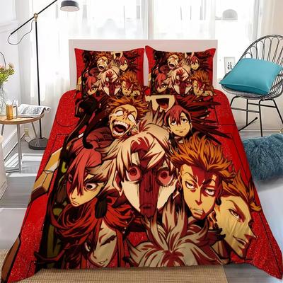 3D Print G-GACHIAKUTA Anime Bedding Set Soft Comforter Cover With 1/2pcs Pillow Shams For Kids Adults Duvet Cover Microfiber