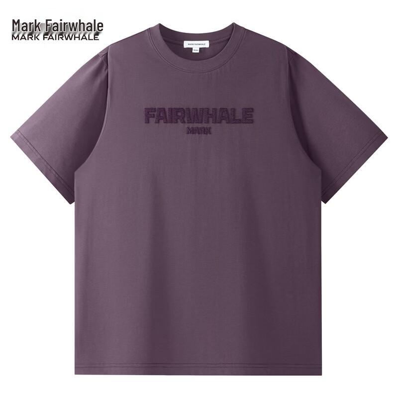 Mark Fairwhale Men's Embroidered Round Neck Short Sleeve T-shirt