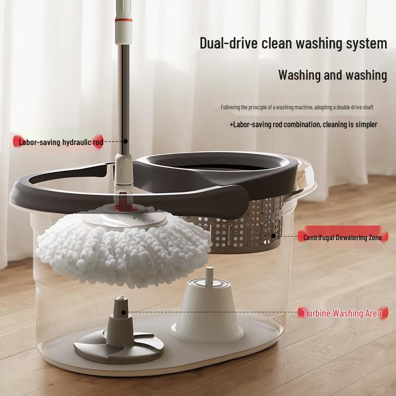 Good Wife Dual-Drive Hands-Free Spinning Mop