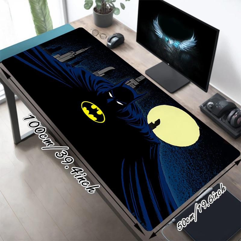 Batman Moon Xl Gaming Mouse Pad Nonslip Rubber Base Stitched Edge Waterproof Desk Mat For Pc Laptop Gamer Office Computer Accessories C92777